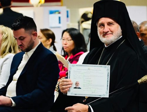 Congratulations to His Eminence Archbishop Elpidophoros of America on Receiving U.S. Citizenship